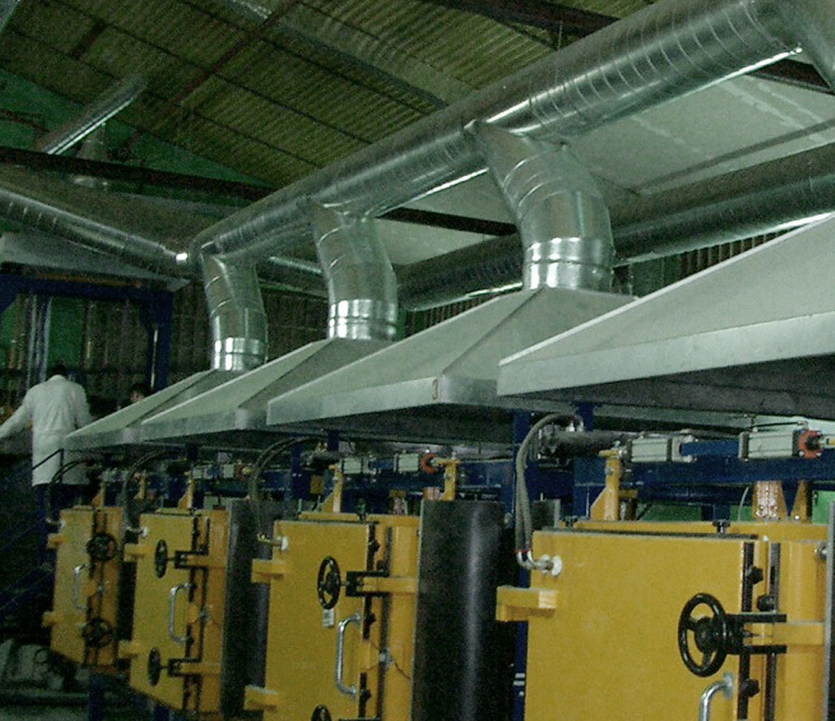 Fabricacion condensador tubular 1 - Molde para espuma fenólica
