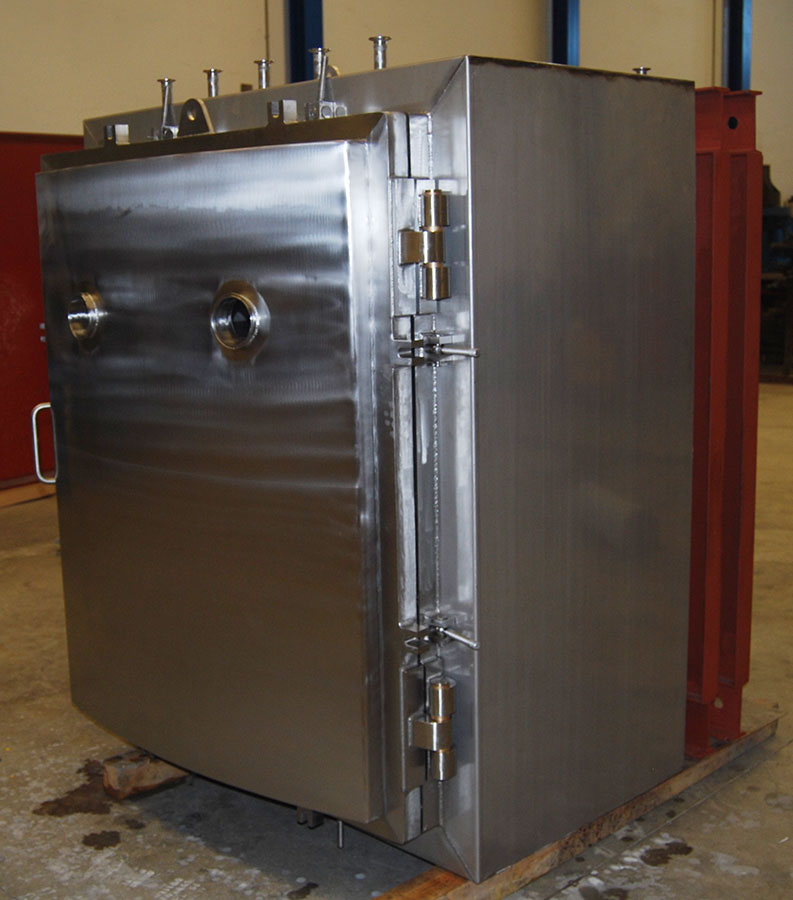 Fabricacion maquinaria secador vacio 3 - SECADOR DE VACIO EN ACERO INOXIDABLE 1.4404 (316L)