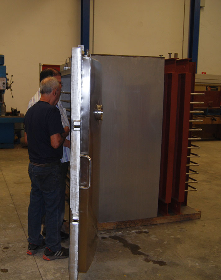 Fabricacion maquinaria secador vacio 4 - SECADOR DE VACIO EN ACERO INOXIDABLE 1.4404 (316L)