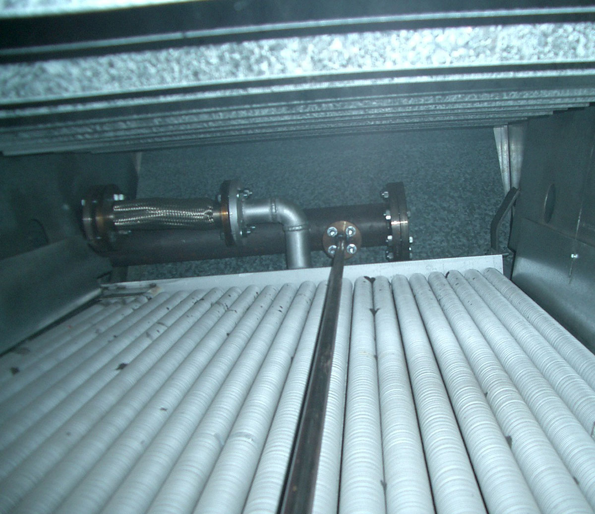 Fabricacion radiador irpen 3 - BATERIA DE TUBO ALETEADO EN ACERO INOXIDABLE 1.4404 (316L)