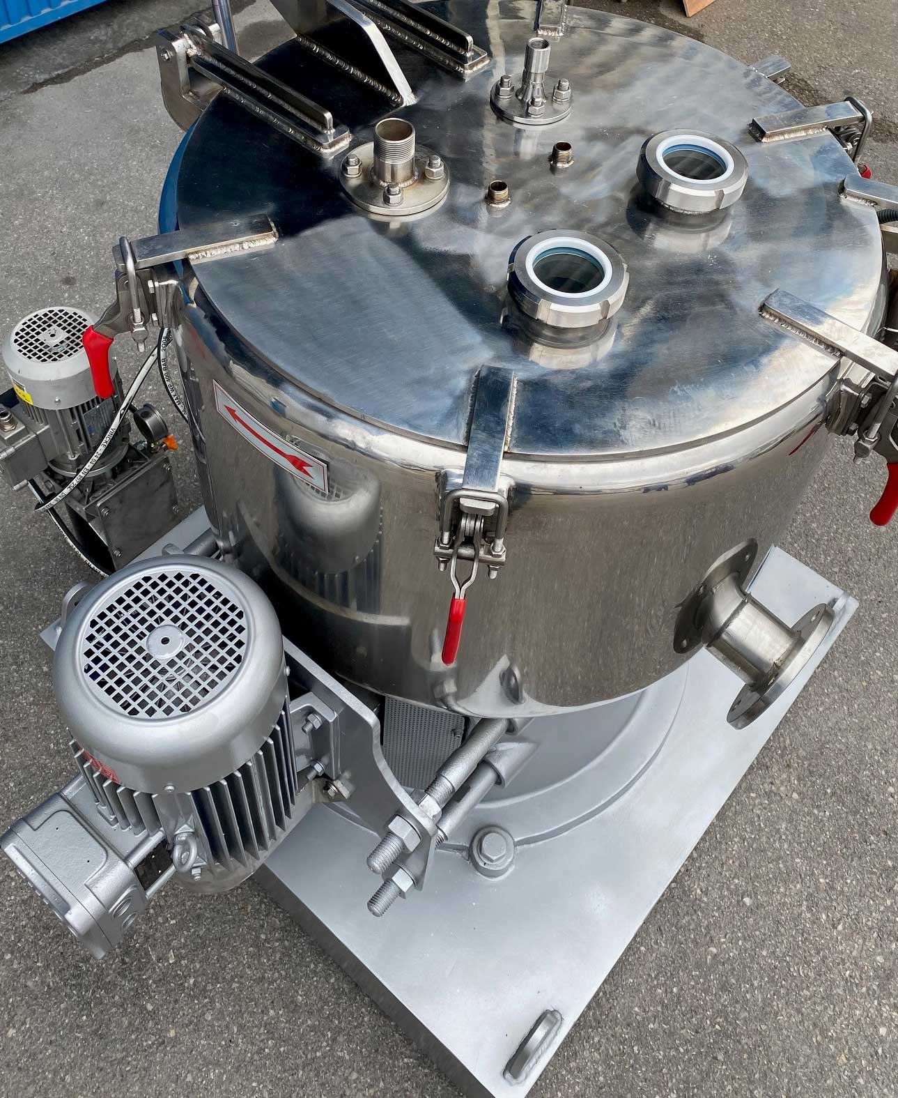 Fabricacion centrifugas RTA 60 1 - CENTRIFUGA PLANTA PILOTO RTA-60 EN ACERO INOXIDABLE 1.4404 (316L)