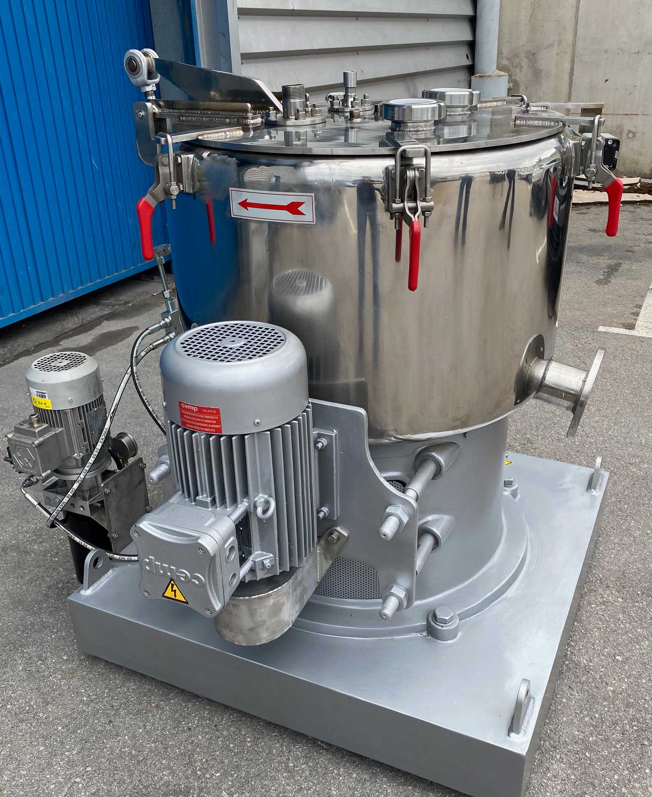 Fabricacion centrifugas RTA 60 3 - CENTRIFUGA PLANTA PILOTO RTA-60 EN ACERO INOXIDABLE 1.4404 (316L)