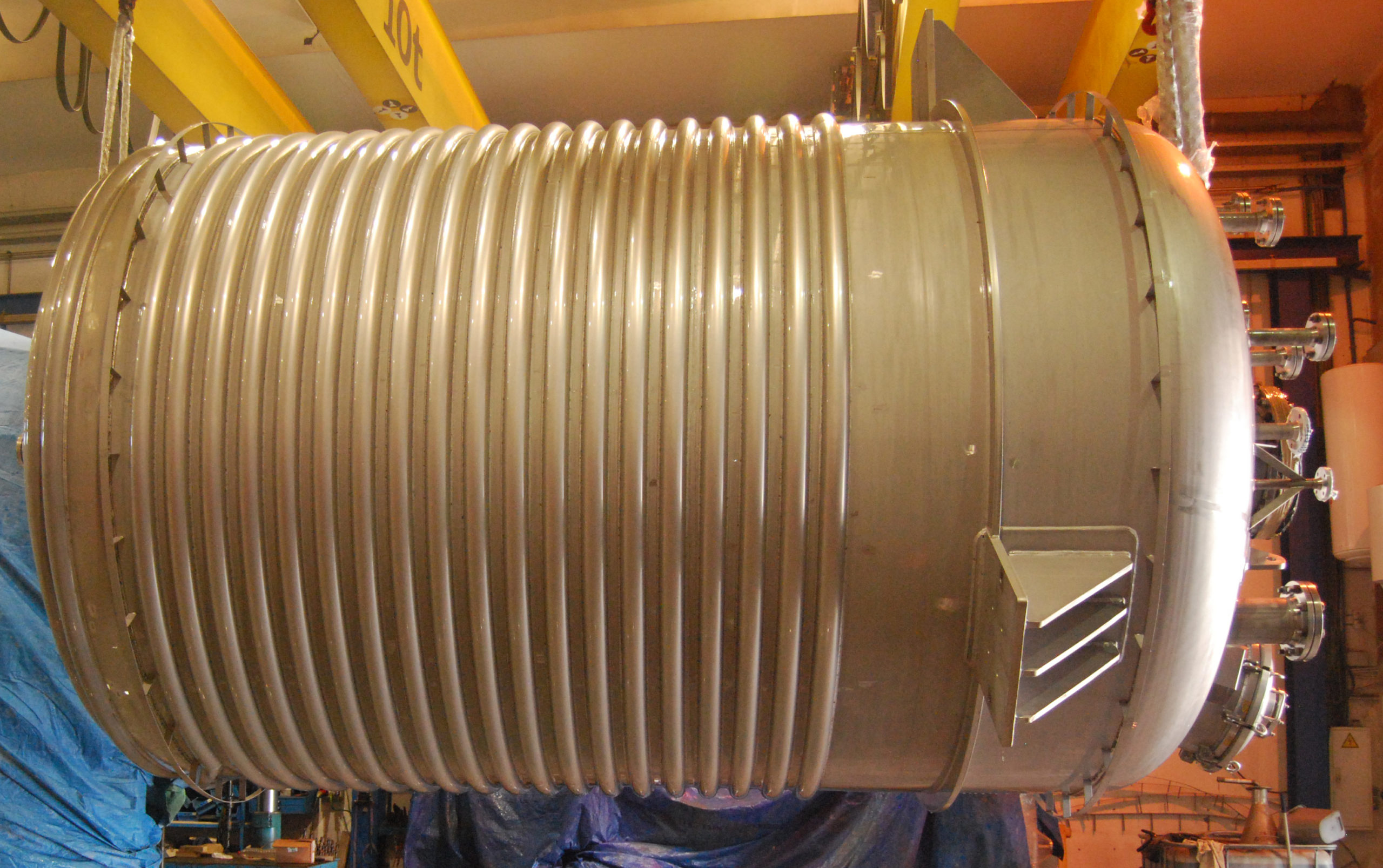 FOTO 1 4 scaled - 20m3 REACTOR WITH 1/2 COIL IN STAINLESS STEEL 1.4404 (316L)